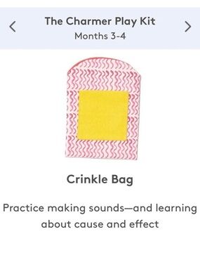 Lovevery Crinkle Bag - Like New